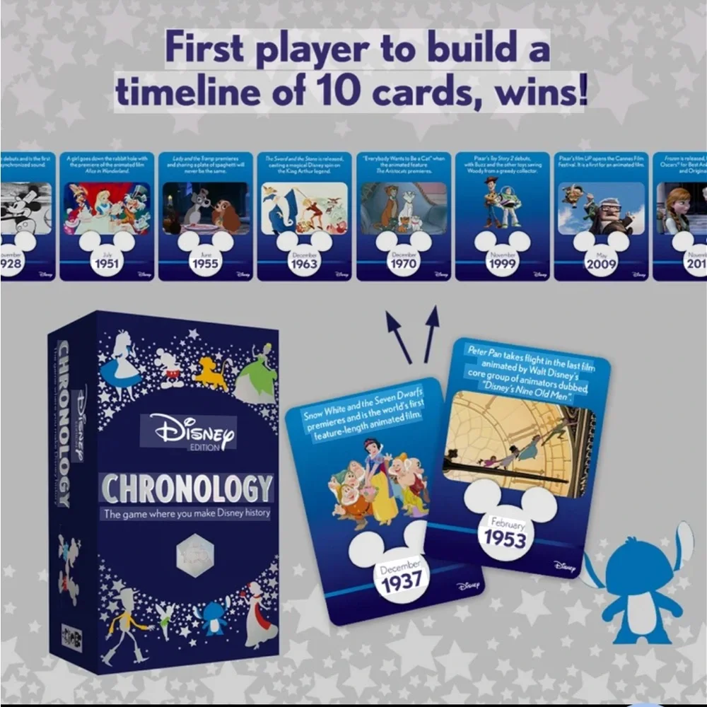 🆕 Disney Chronology (Tabletop, Board or Card) Game NEW